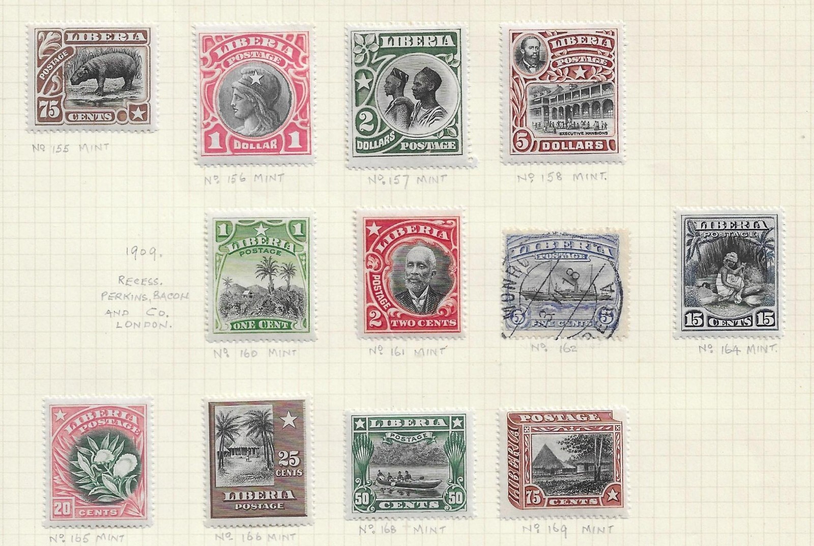 Liberia Earlier Collection on Pages & Cards