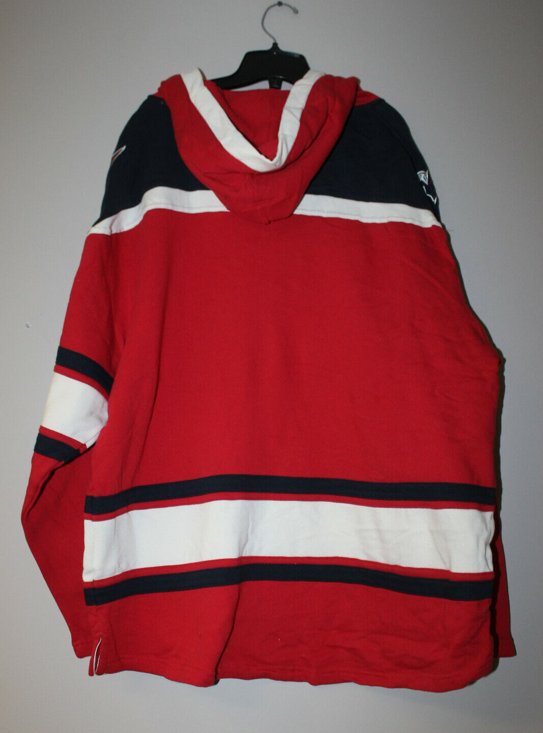New NHL Washington Capitals Lacer jersey style mid weight cotton hoodie men XXL