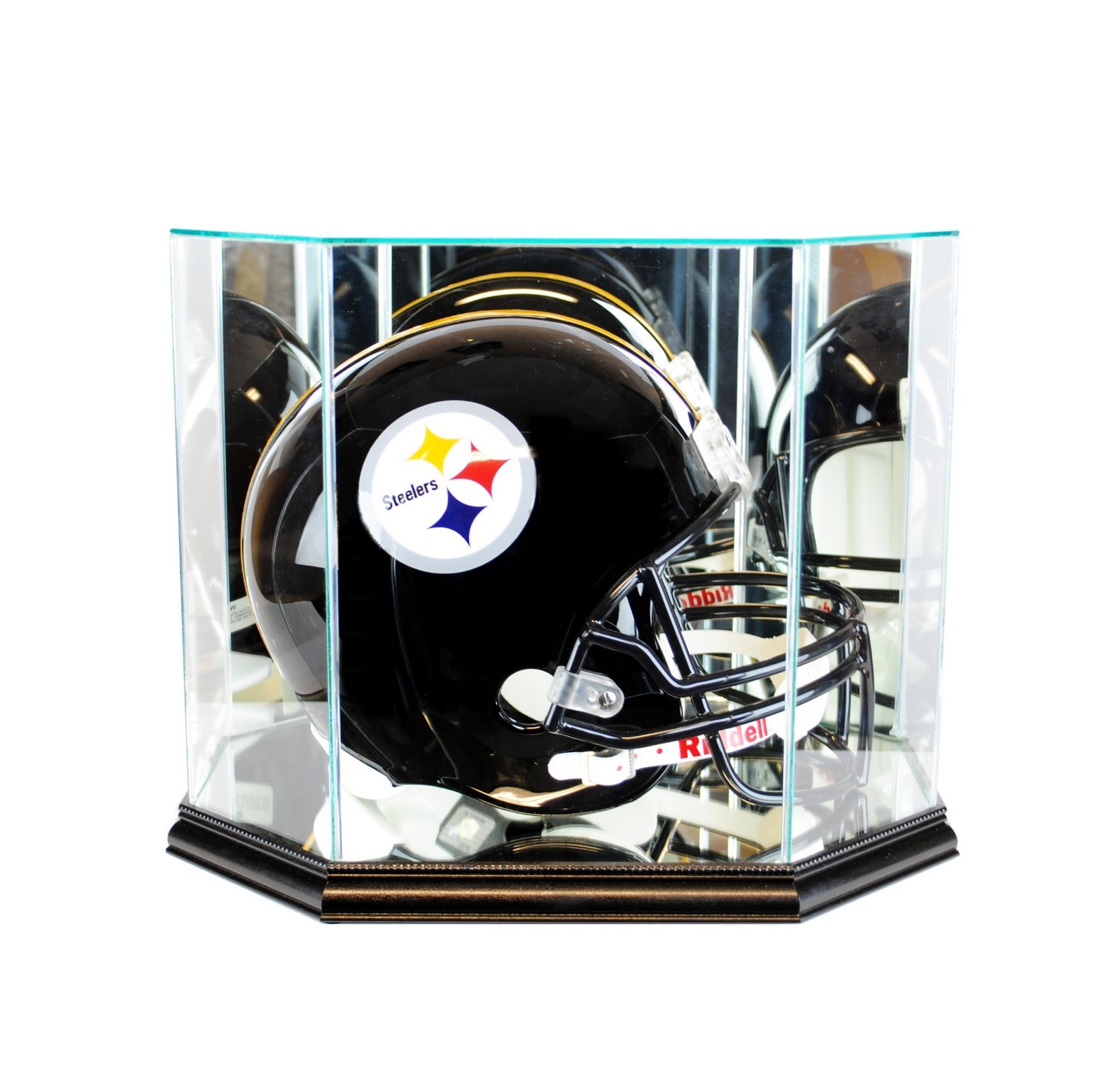 F/S Glass/Mirror Football Helmet Display Case New UV Free Shipping!!!