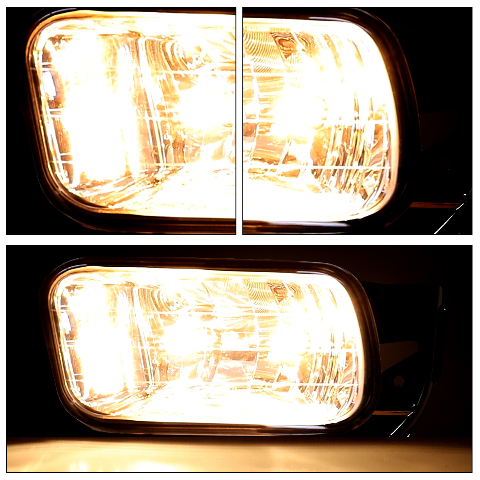 Front Fog Lights with Brackets For 2009-2012 Ram 1500 / 2010-2018 Ram 2500 3500