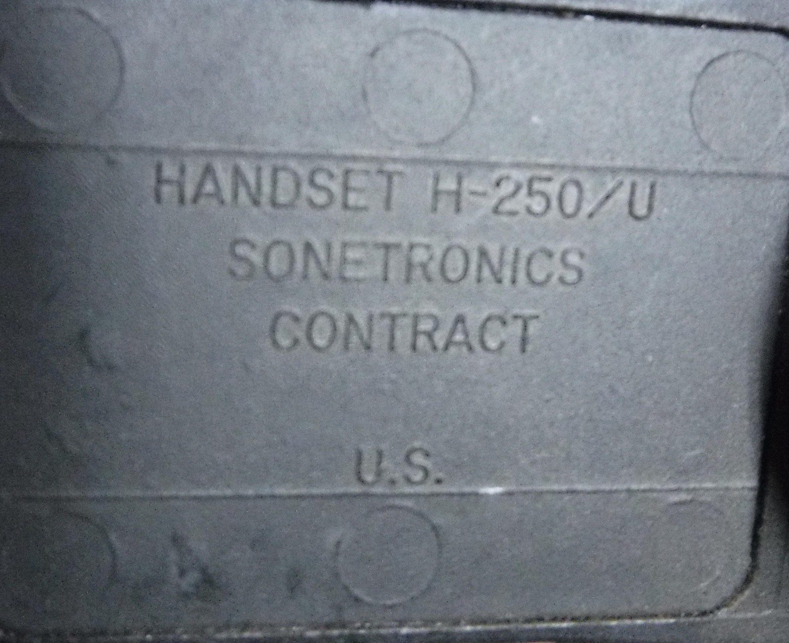 HUMVEE SINCGARS SPEAKER, HANDSET AND CABLE FROM UNISSUED SPARE KITS