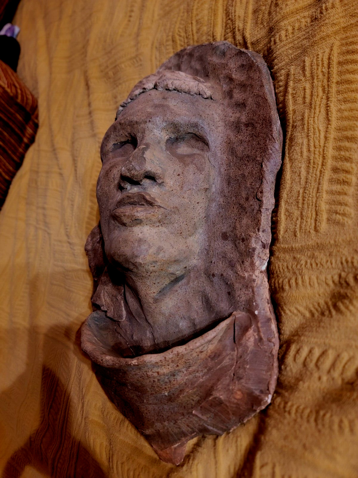 Death Mask Face Post-Mortem Funeral Grave Cemetery Oddity Bird Feeder Garden