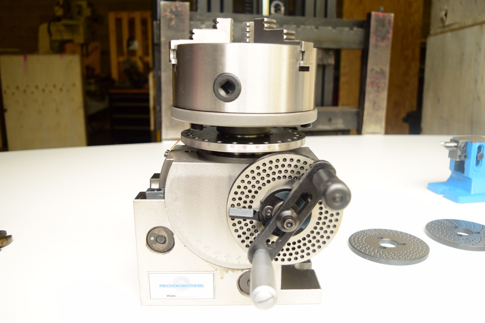 BS-1 DIVIDING HEAD SET W 6" CHUCK & TAILSTOCK FOR MILLING MACHINE FREE SHIPPING!