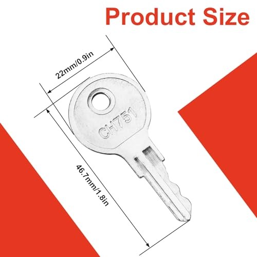 6 Pcs CH751 Key, Universal CH751 Replacement Keys, RV Keys for RV Campers
