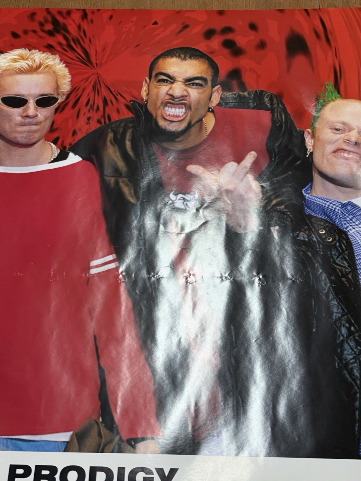 Prodigy Poster Vintage Original Punk Rave Techno 1990s Keith Flint Pyramid Rare