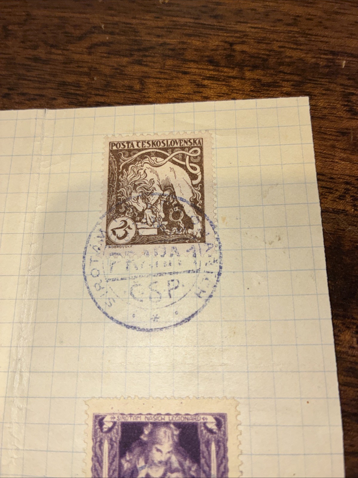 Czechoslovakia 1919 -Legionnaires- Widows and Orphans -Michel 34-40 Used W Postm