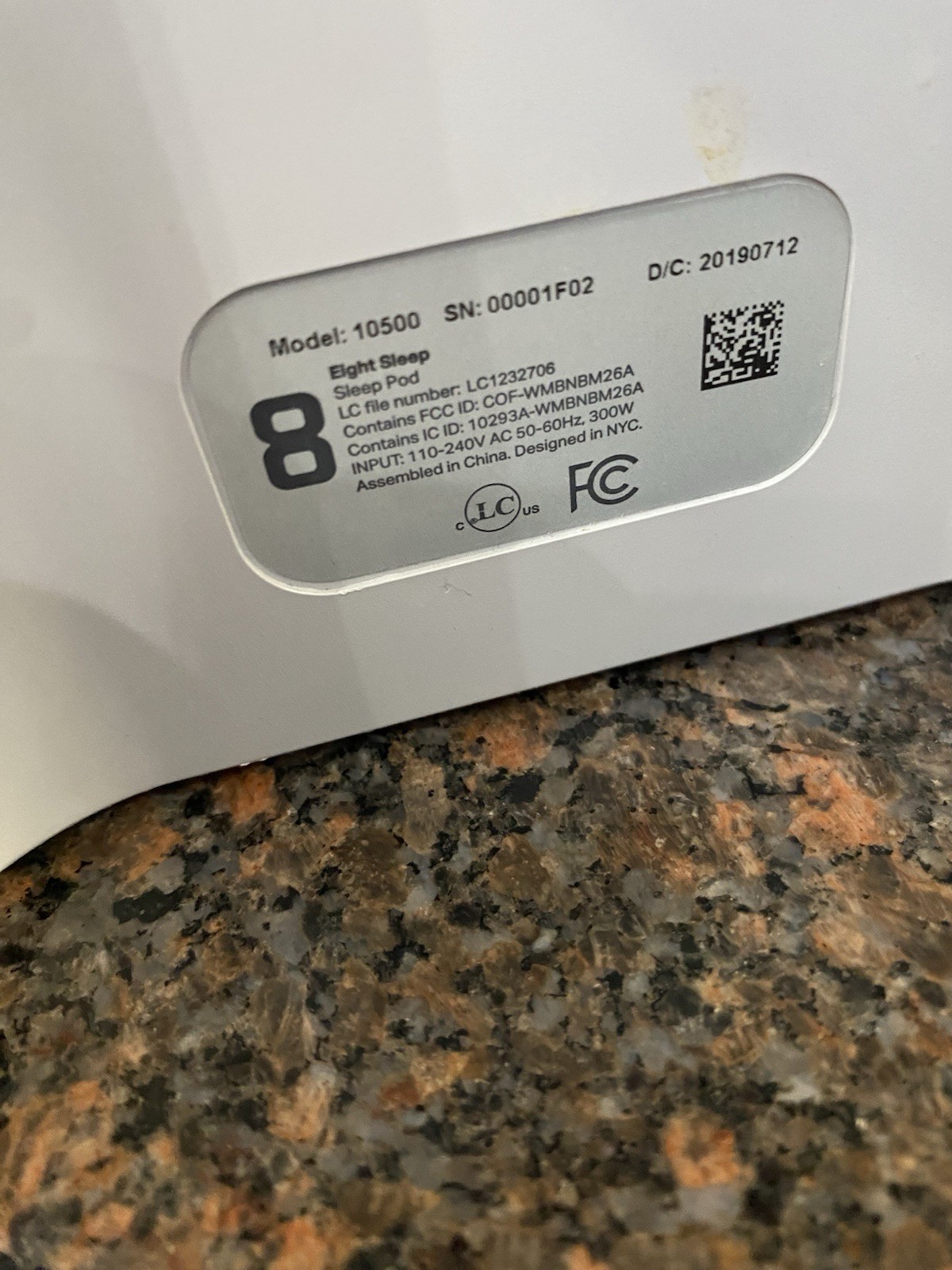 Eight Sleep Pod 10500 Smart Mattress Cover Gray Sleep Pod Bedding Accessory