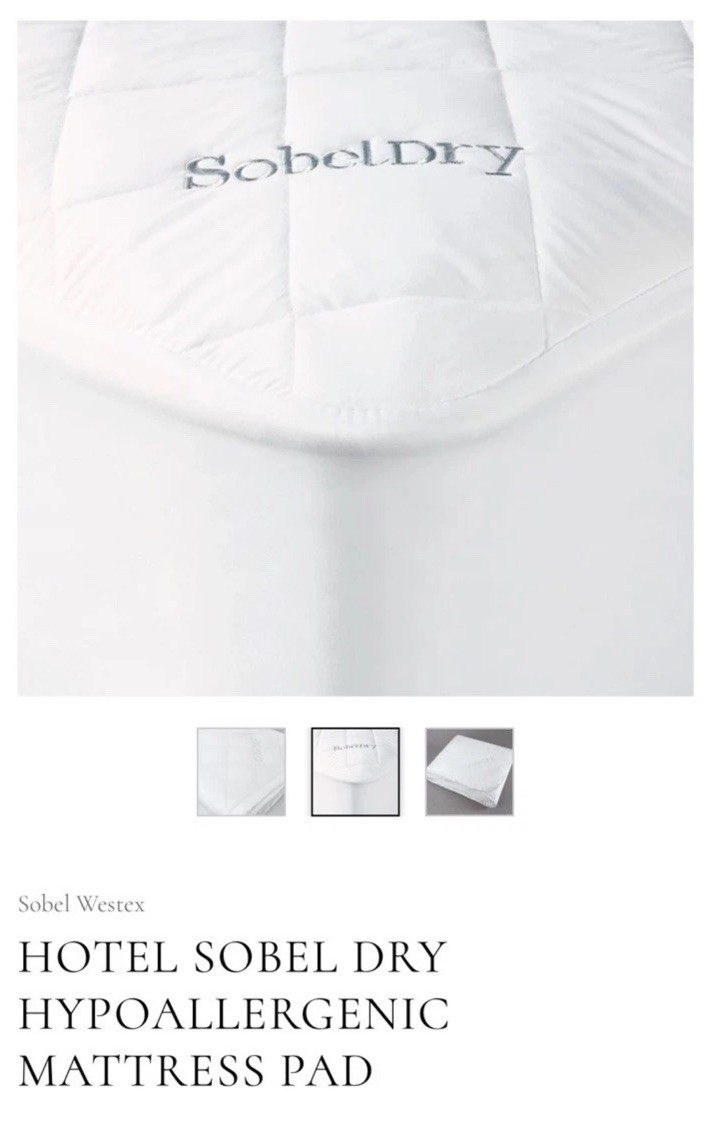 Sobel Westex SobelDry Waterproof Protector Mattress Pad 78”X80”king NEW