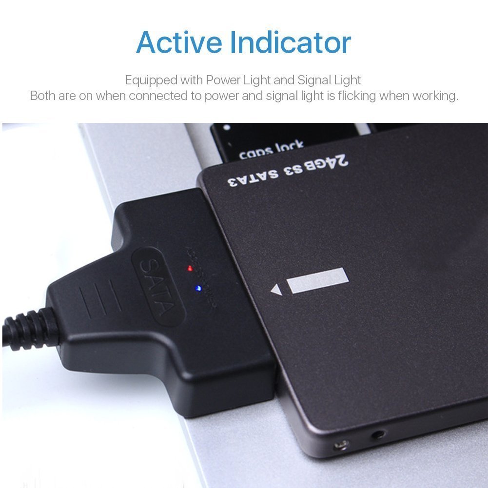 USB 3.0 to 2.5" SATA III Hard Drive Adapter Cable/UASP -SATA to USB3.0 Converter