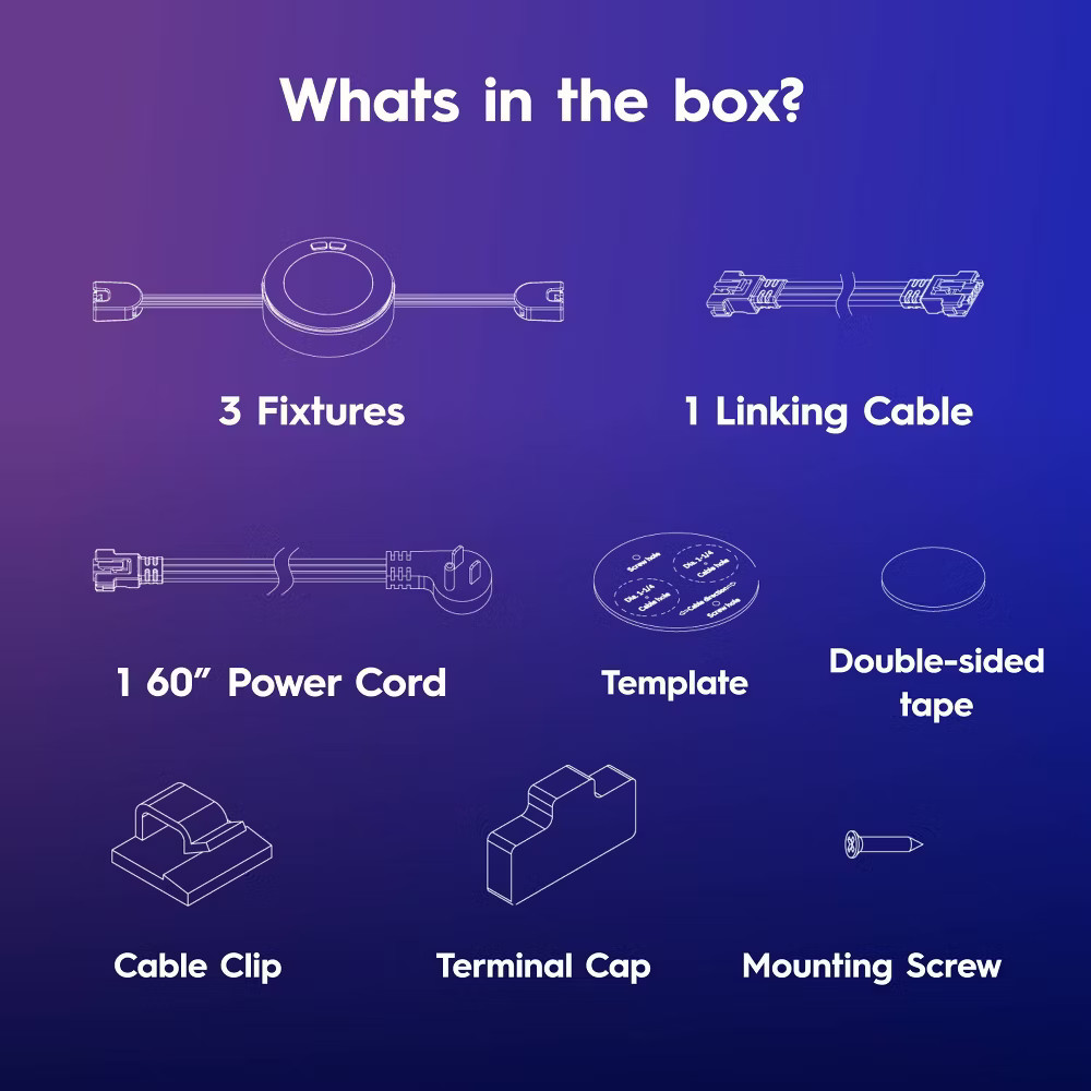 GE Household Lighting 3pk Undercabinet Puck Lights: LED, 300 Lumens,