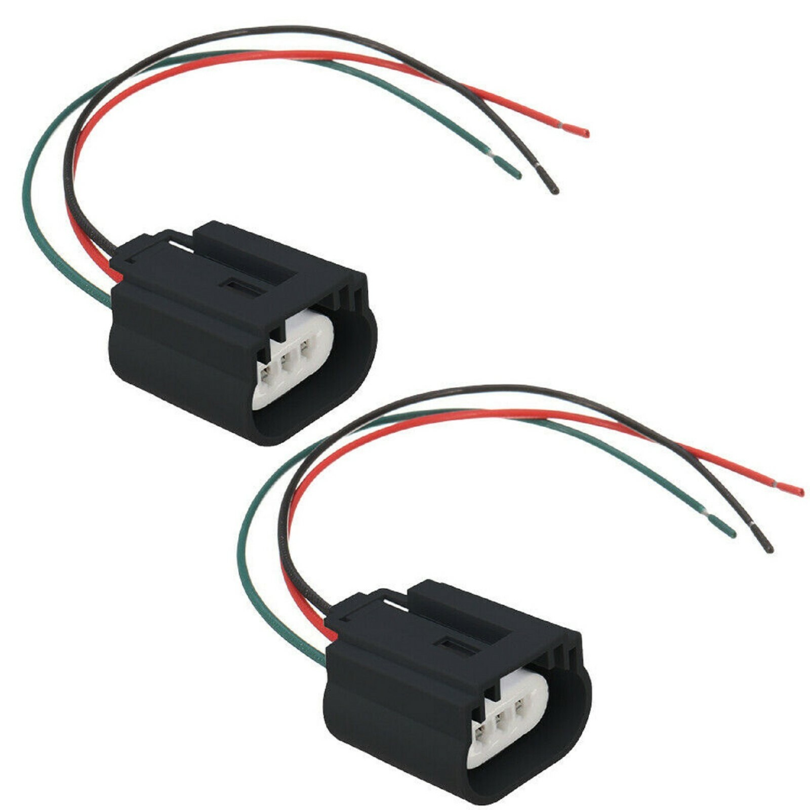 Wire Pigtail Female Ceramic 9008 H13 Two Harness Headlight Bulb Socket Connector