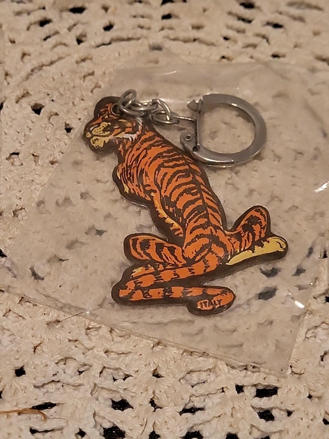Vtg Esso Exxon Tiger in your Tank Keychains Advertising Sealed New Old Stock