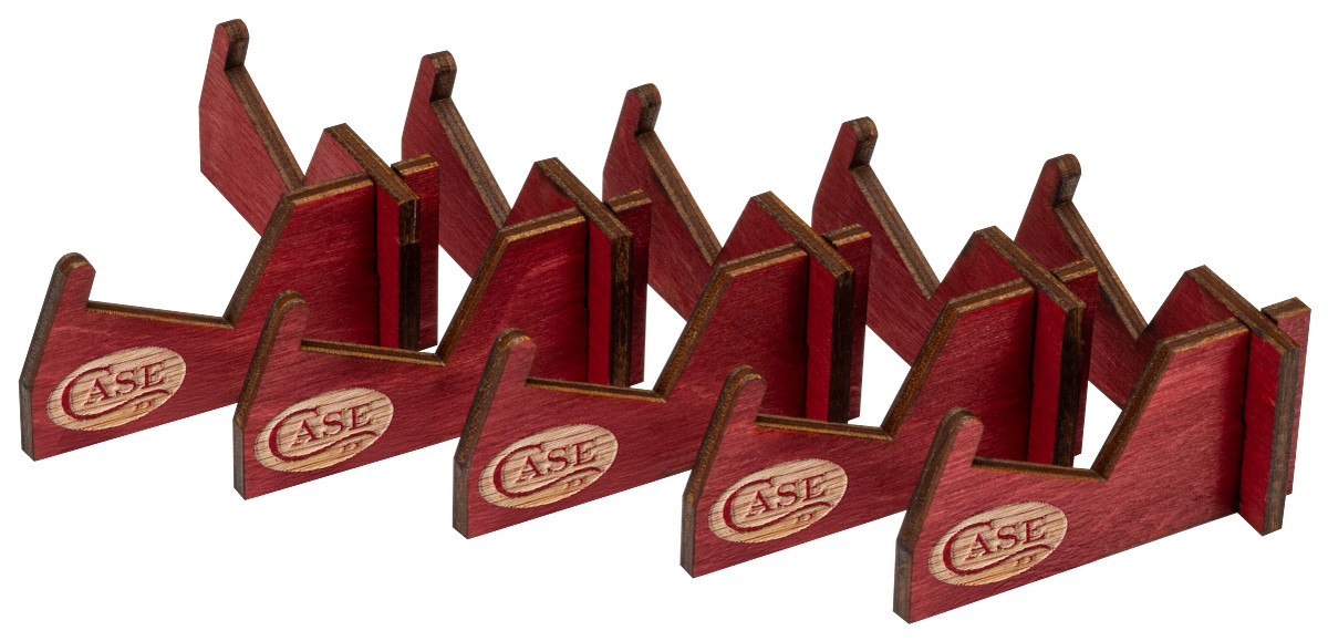 CASE XX Knives 50324 Red Laminated Wood Knife Stand 5-Pack