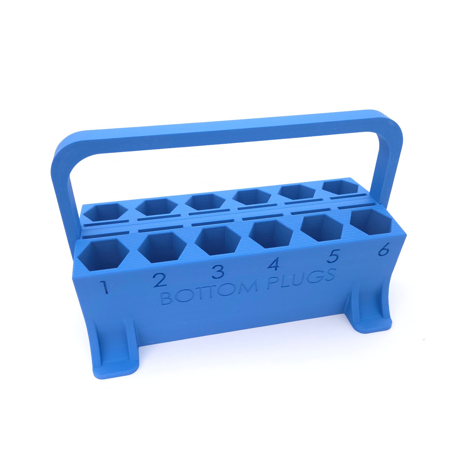 Aviation Spark Plug Tray - Plug Rack - Blue