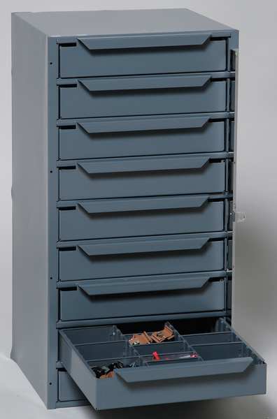 Durham Mfg 611-95 Storage Cabinet,12-5/8 In W,9 Drawers