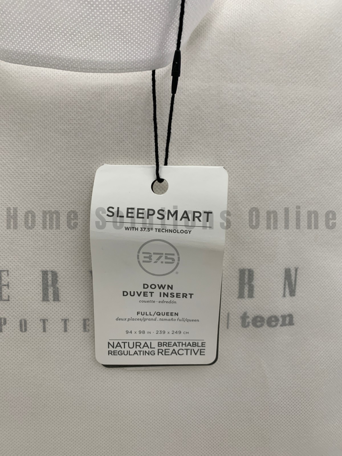 Pottery Barn Sleepsmart Temperature Regulating Duvet Insert Full Queen #T1207