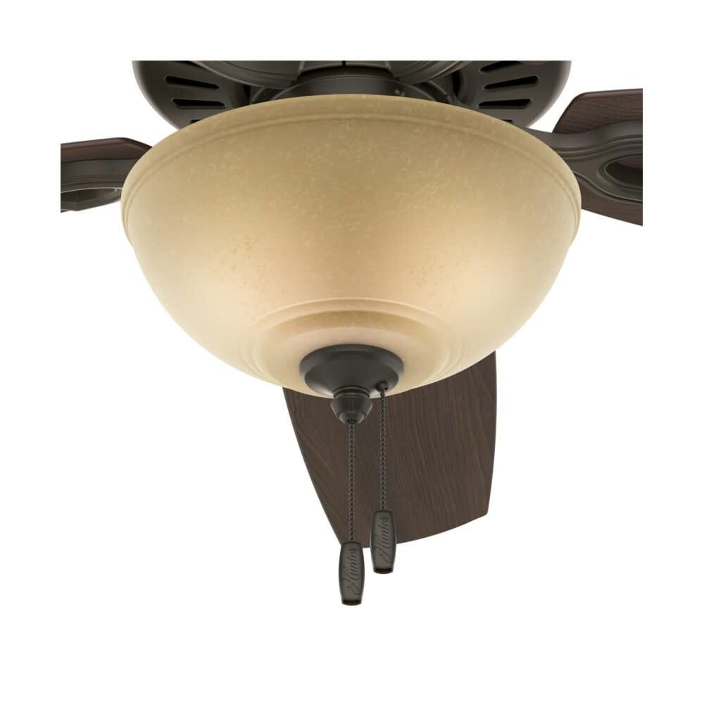 Hunter Fan Builder Deluxe Ceiling Fan 52In Bronze Brazilian Cherry