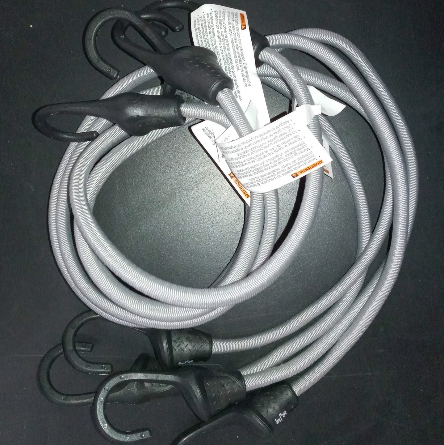 Ancra 95710 Super Strong Bungee Cords, Gray, 4-Pack, 36-Inch