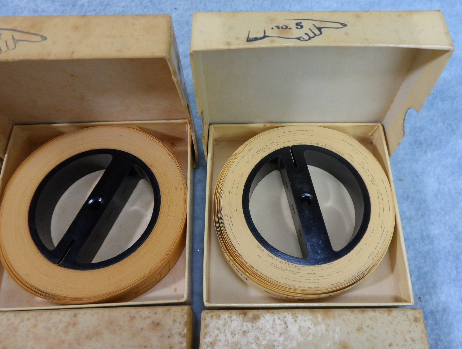 Lot of 10 American Morse Machine Paper Tape Reels Instructograph Co Railroad