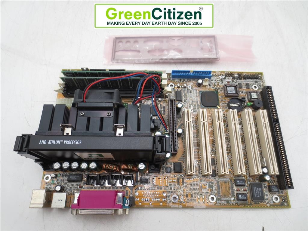 MSI MS-6195 K7 Pro Ver: 1 Slot 242 ATX Motherboard Athlon 650 256MB RAM