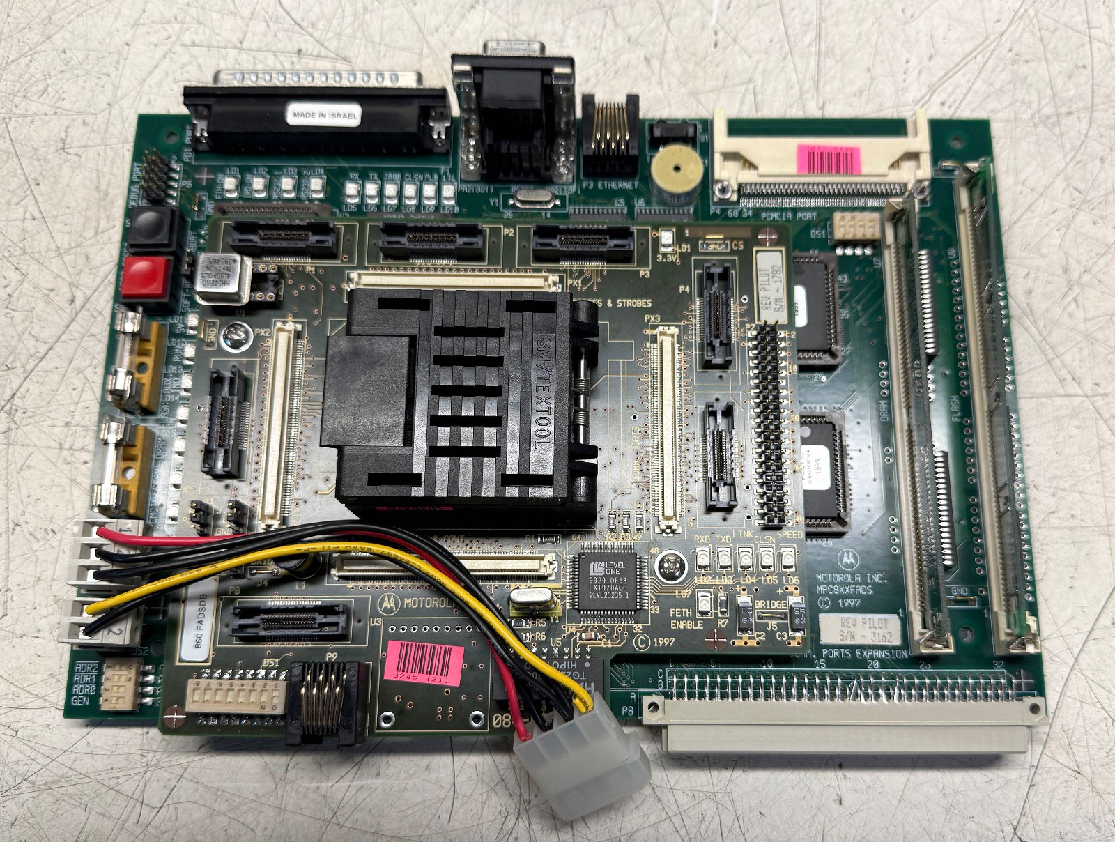 Motorola MPC860PFADS Dev Board Evaluation Platform  W XPC860MHZP50C1 Processor