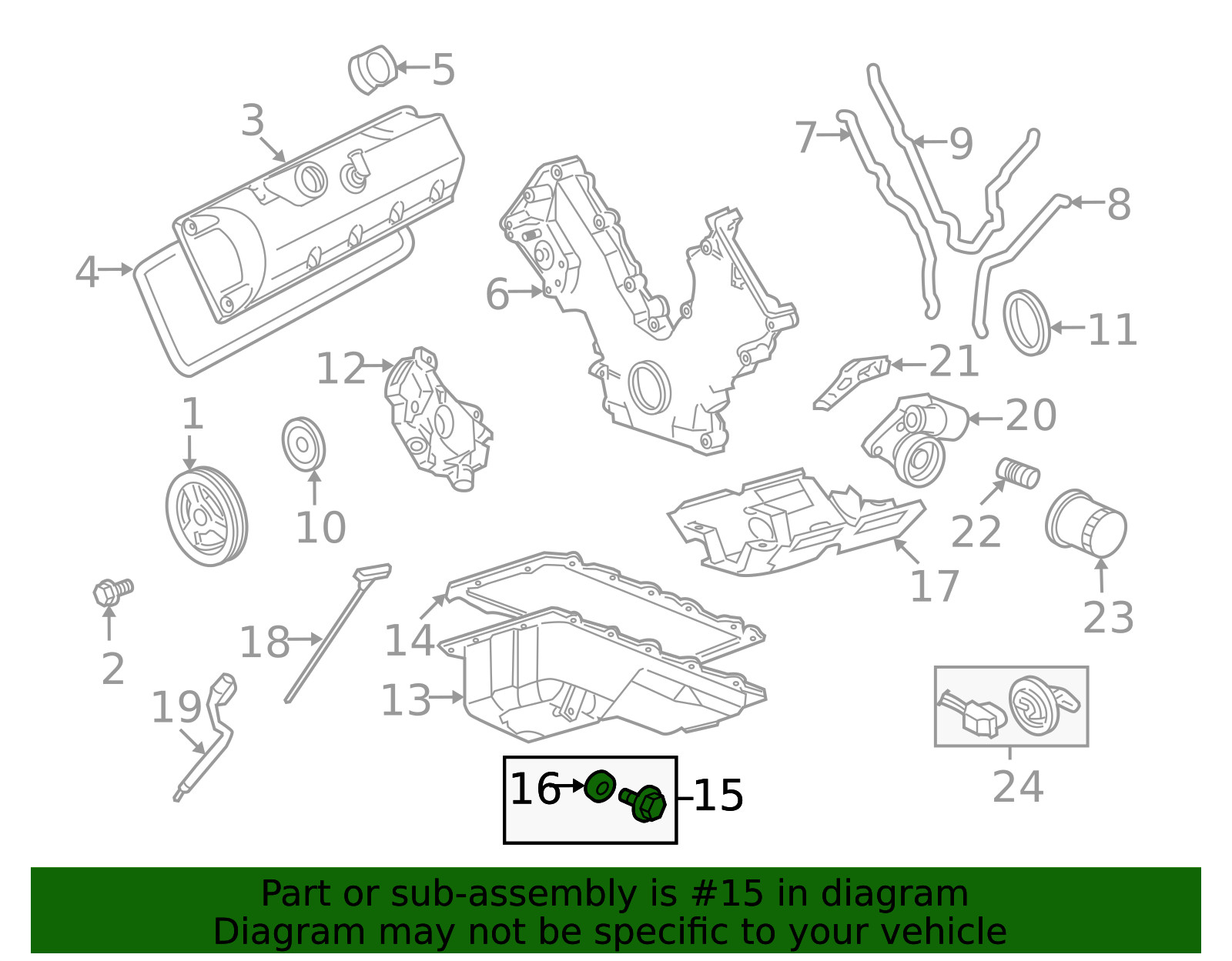Genuine Ford Engine Oil Drain Plug F75Z-6730-BA