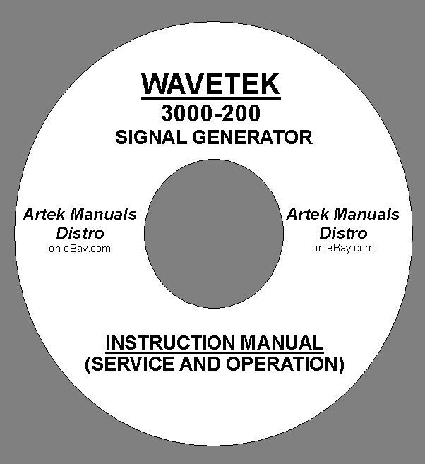 WAVETEK 3000-200 Service & Operating Manual (very good schematics)