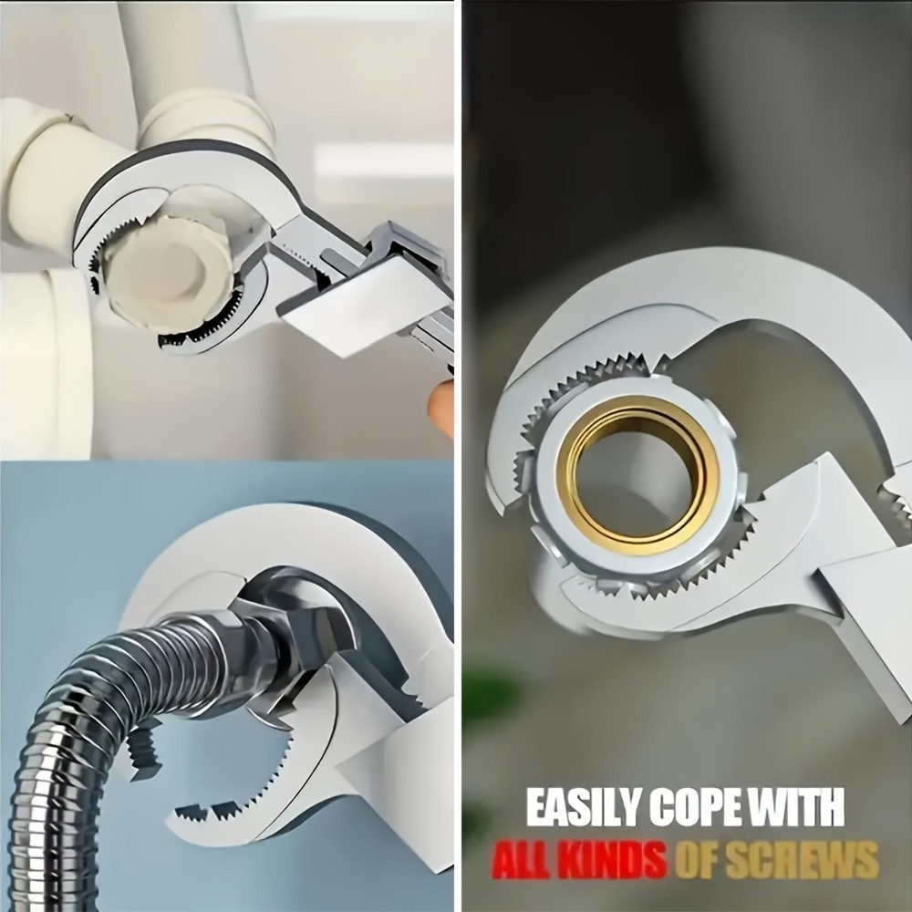 Multifunctional Universal Wrench - Adjustable for Plumbing, Faucet & Pipe Repair