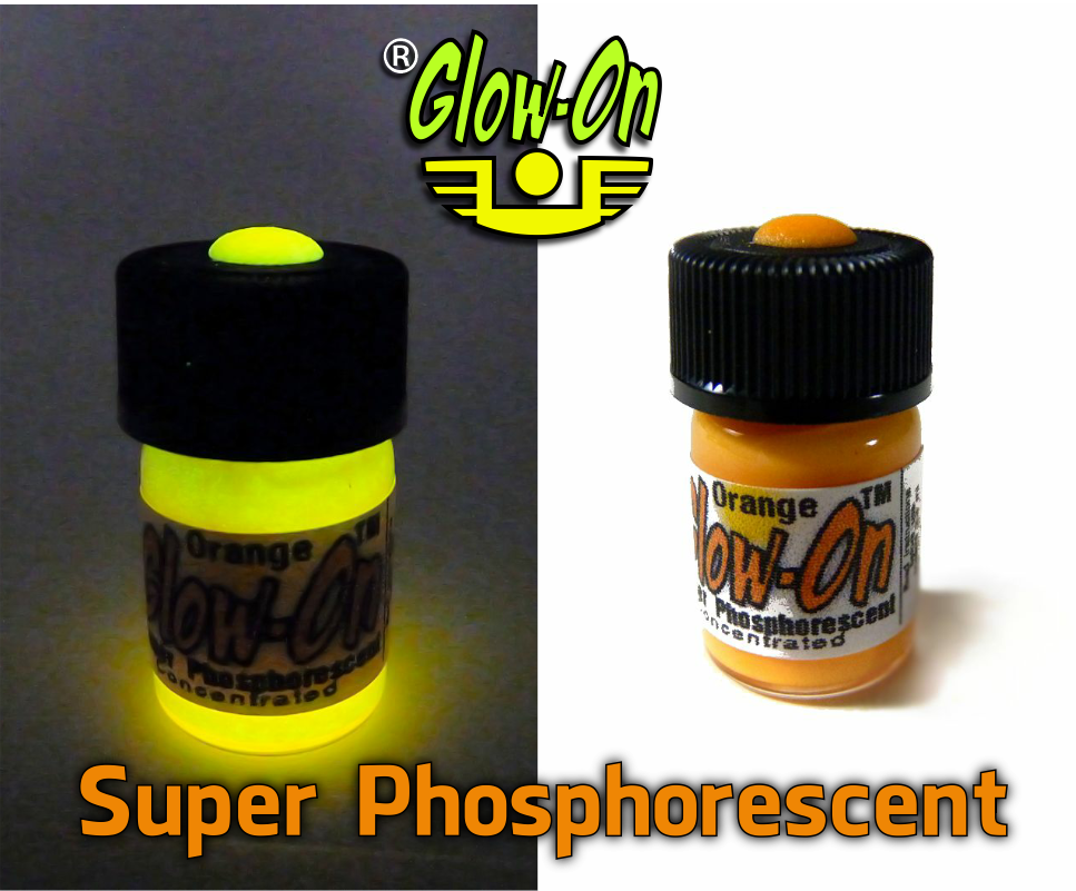 Glow-On ORANGE Glow Paint For Gun Sights, Fishing Lures 2.3 ml vial, Bright!