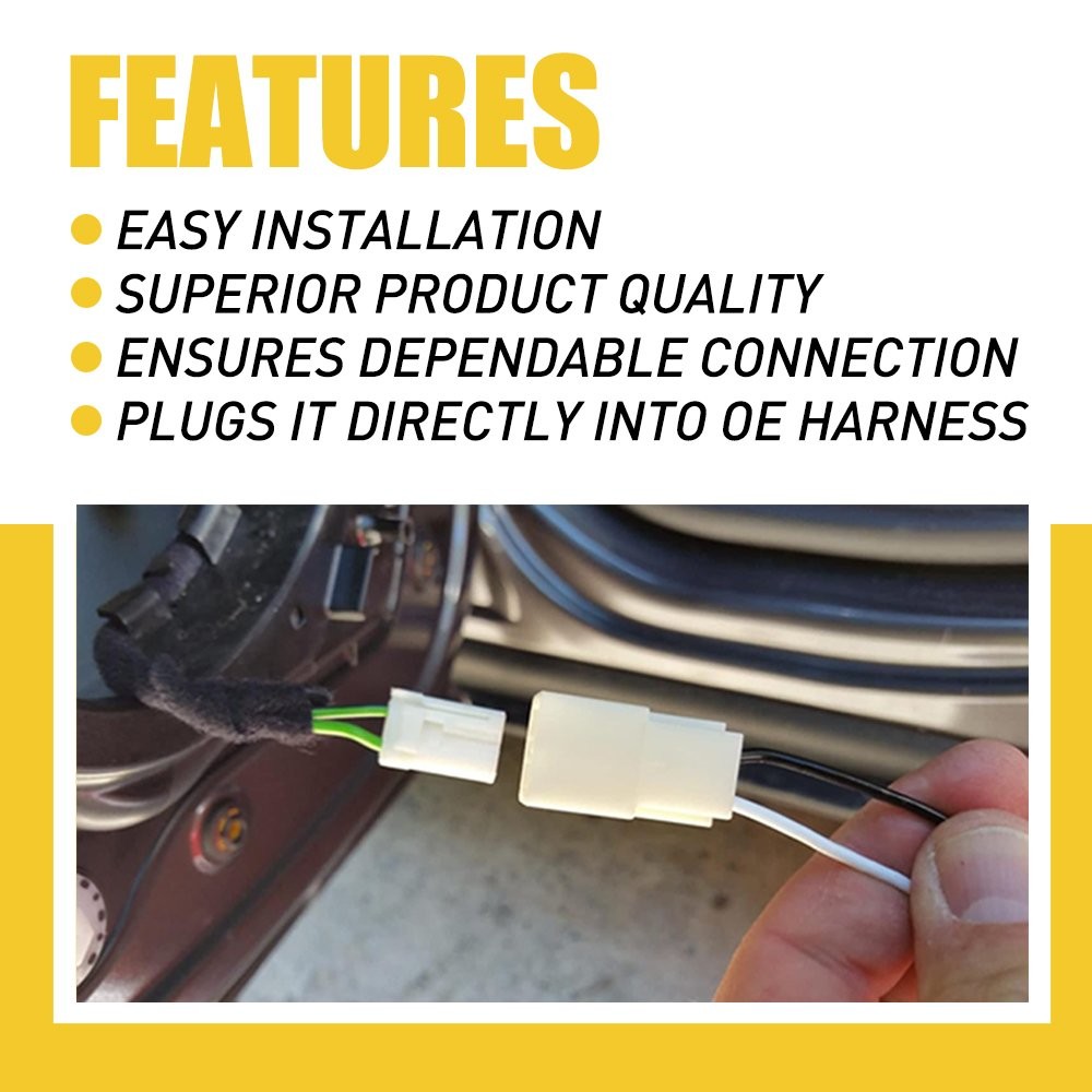 4X Speakers Door Connector Wiring Harness Plug Fits For 2007-2018 Jeep New