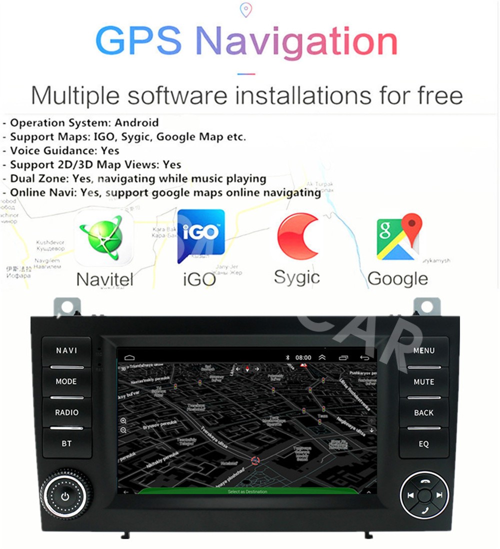 Android 14 Car Radio Player W/CAM Fit For Mercedes Benz SLK-Class R171 2004-2010