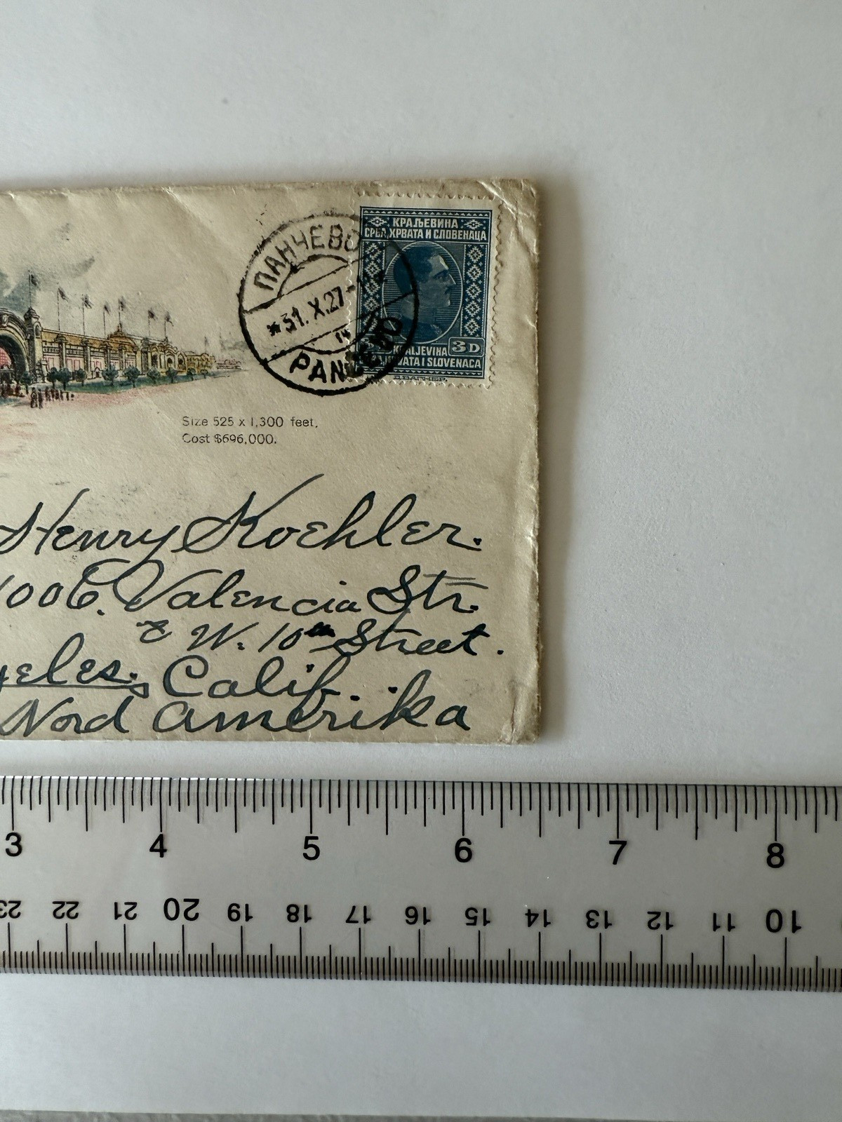 1904 World's Fair St. Louis Palace of Transportation Hesse Serbia Postal Cover