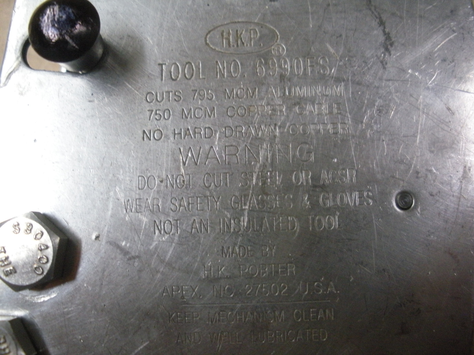 HK Porter 6990FS compact ratchet cable cutter 14" copper aluminum 10 available