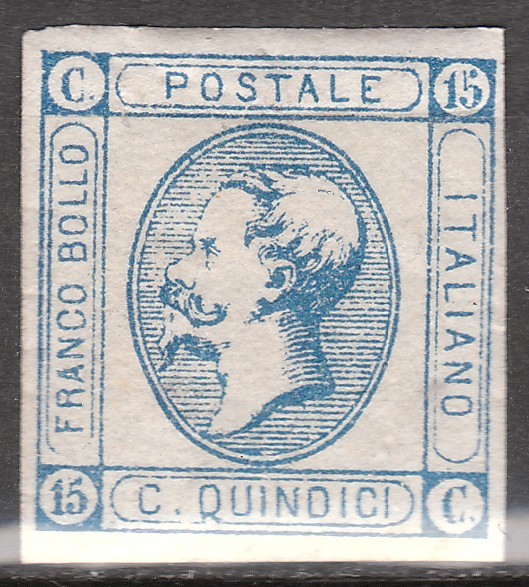 ITALY Postage Stamp - 1863 - 15c King Victor Emmanuel II (Sc. #23) - Unused