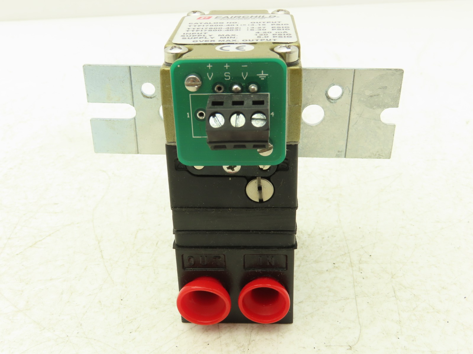 Fairchild TTF17800-401 Electro Pneumatic Pressure Transducer Input 120 PSIG