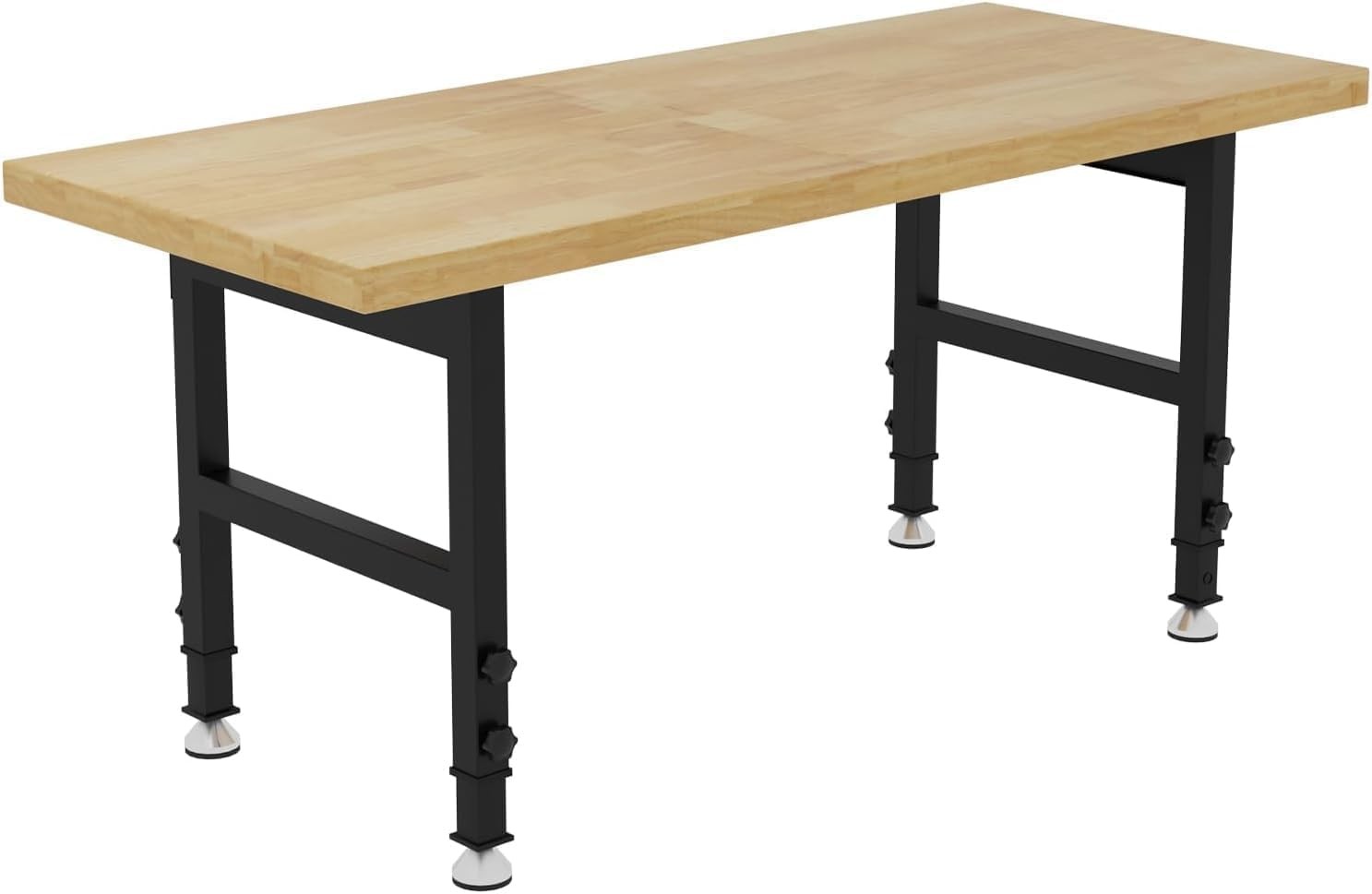 60 Inch Heavy Duty Adjustable Height Workbench 2000 LBS Load Capacity