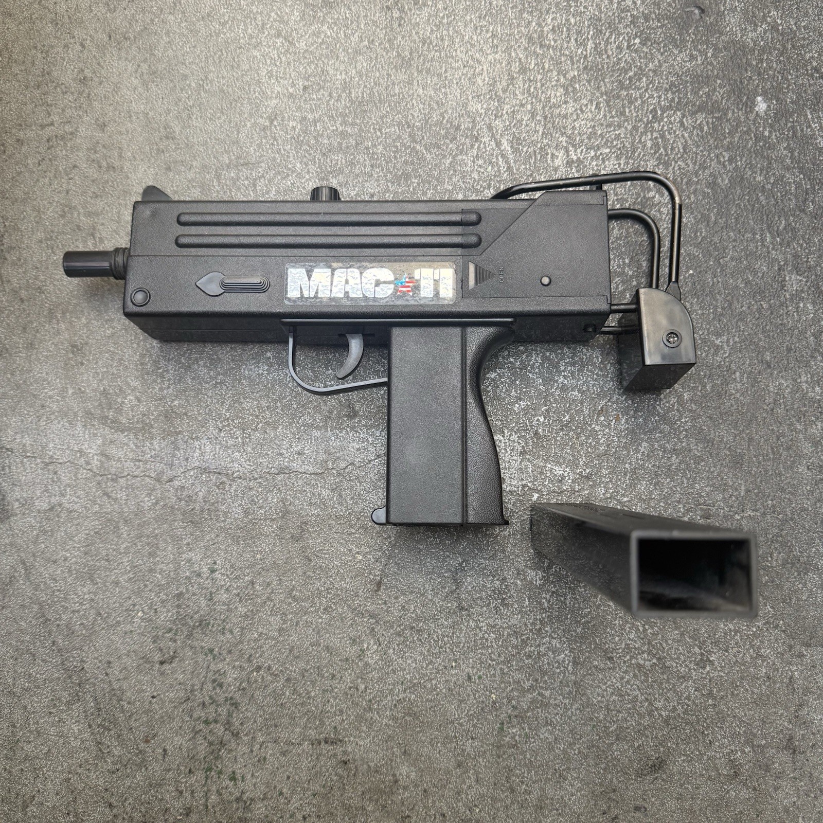 1986 Larami MAC-11 Motorized Toy Cap Gun Very Rare HTF Vintage