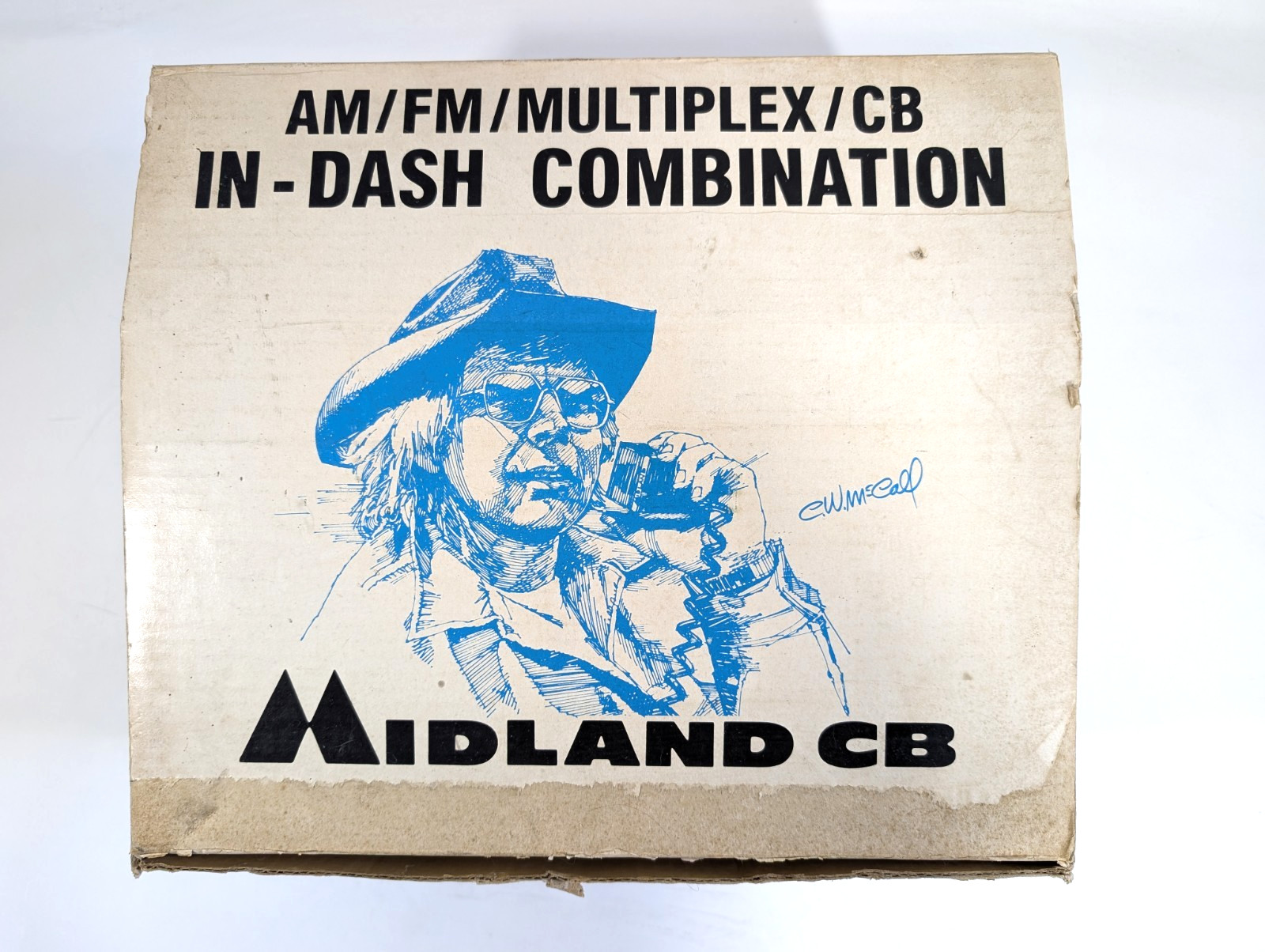 Midland 1977 AM/FM CB Radio In-Dash Combination w Wiring CW McCall Vintage