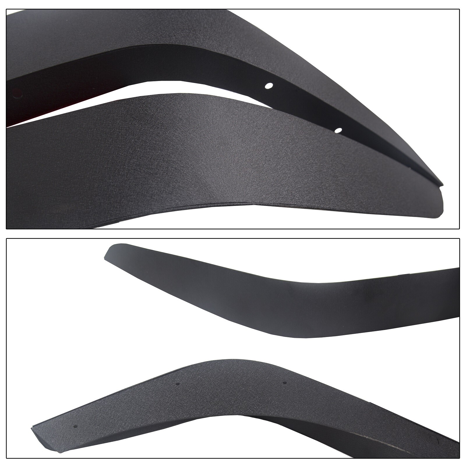 For Jeep Wrangler 07-18 JK Full Set Flat Style Solid Steel Fender Flares