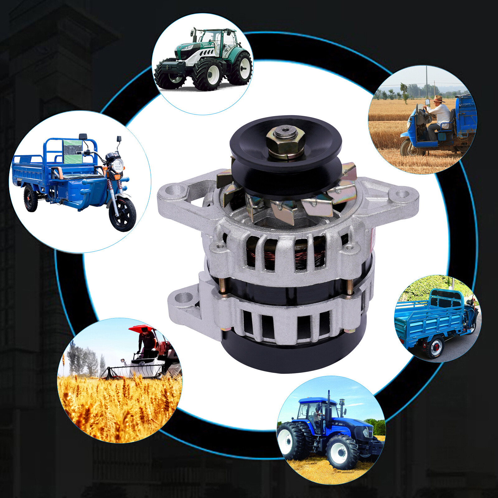 2000W Permanent Magnet Synchronous Generator Low RPM 24V Alternator Agriculture