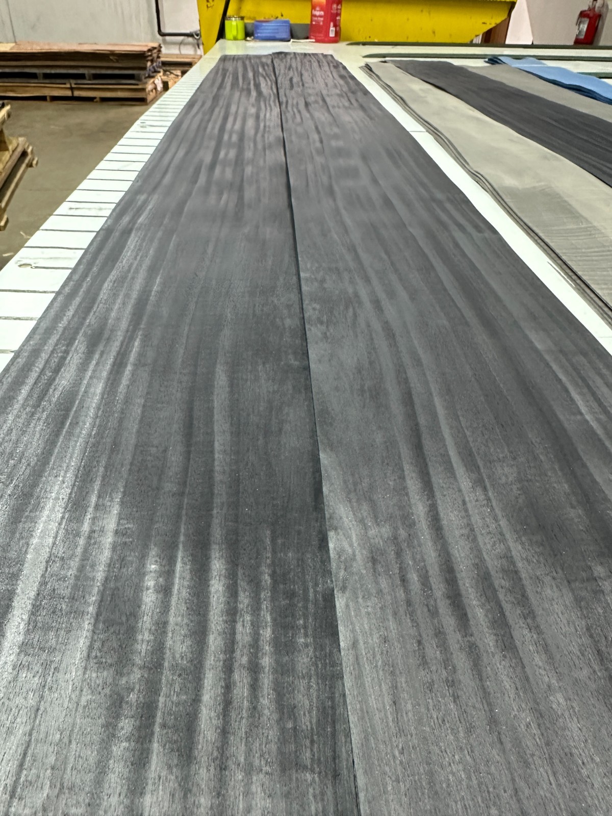 Deep Blue Raw Wood Veneer 2 sheets 120'' x 8'' 319A