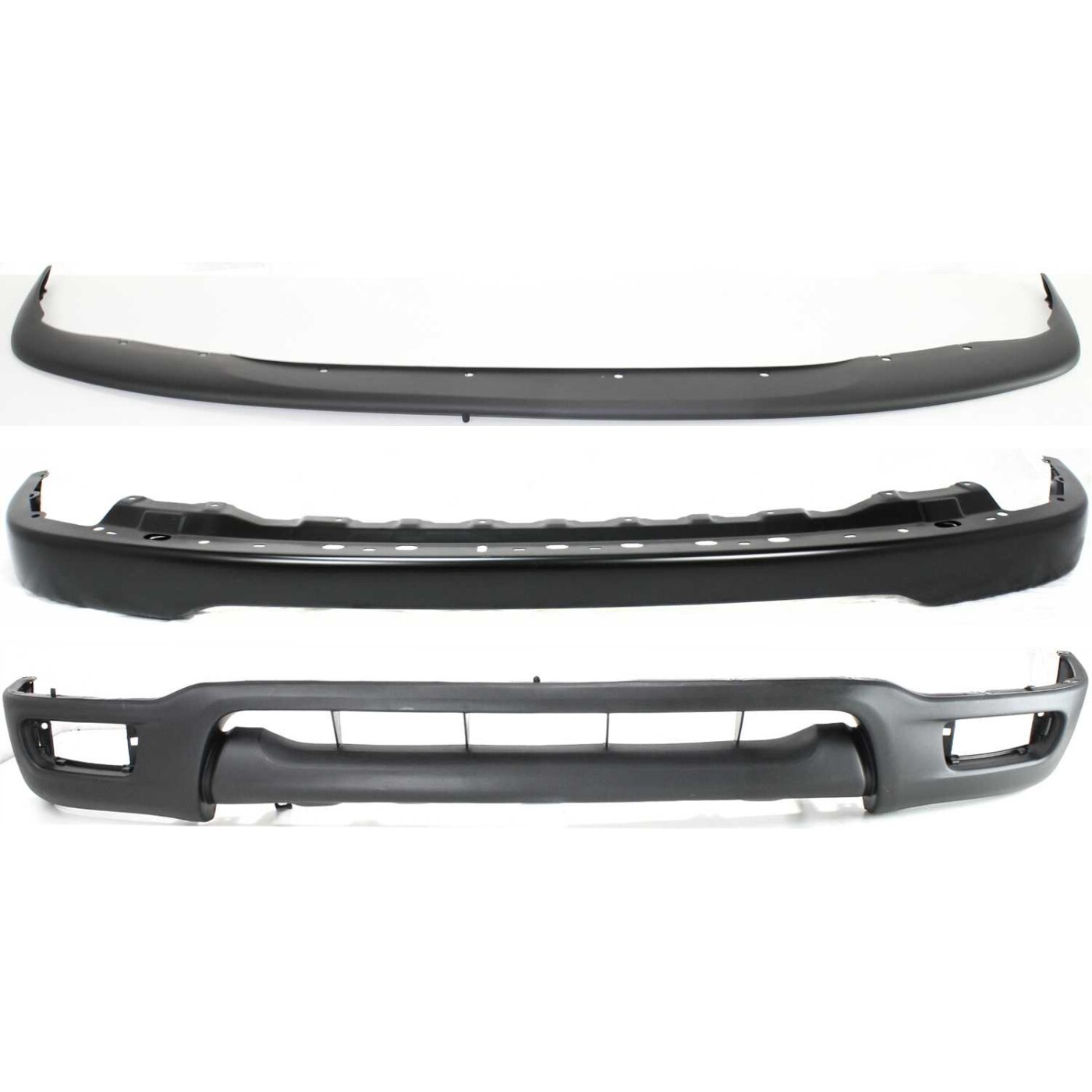 Front Bumper Kit For 2001-2004 Toyota Tacoma with Bumper Trim and Lower Panel