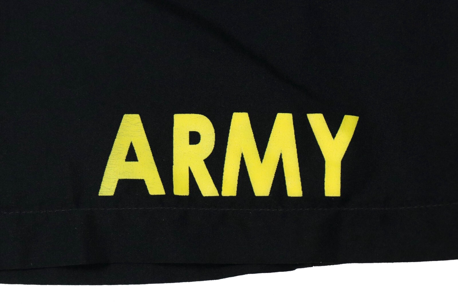 MEDIUM - Men's APFU Shorts Army Black and Gold PT Physical Fitness Shorts Trunks