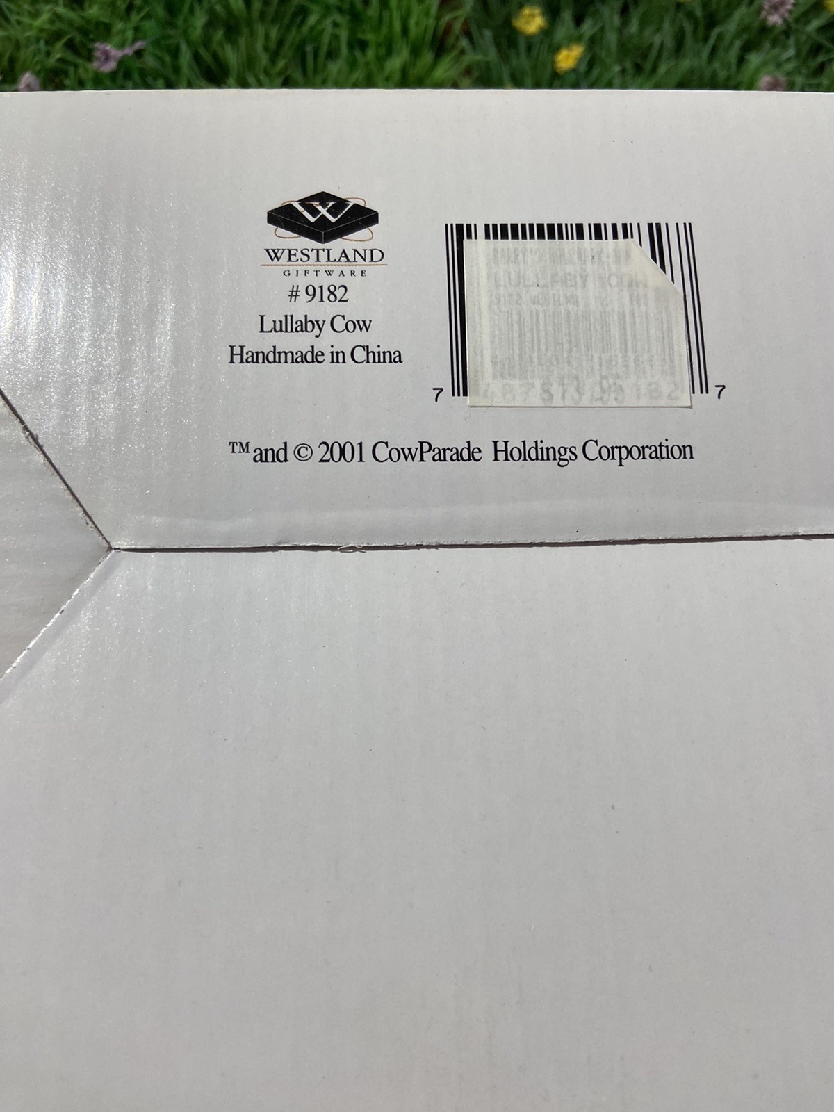 Cow Parade Lullaby Cow 2001 Complete w/ Box & Tag Item #9182