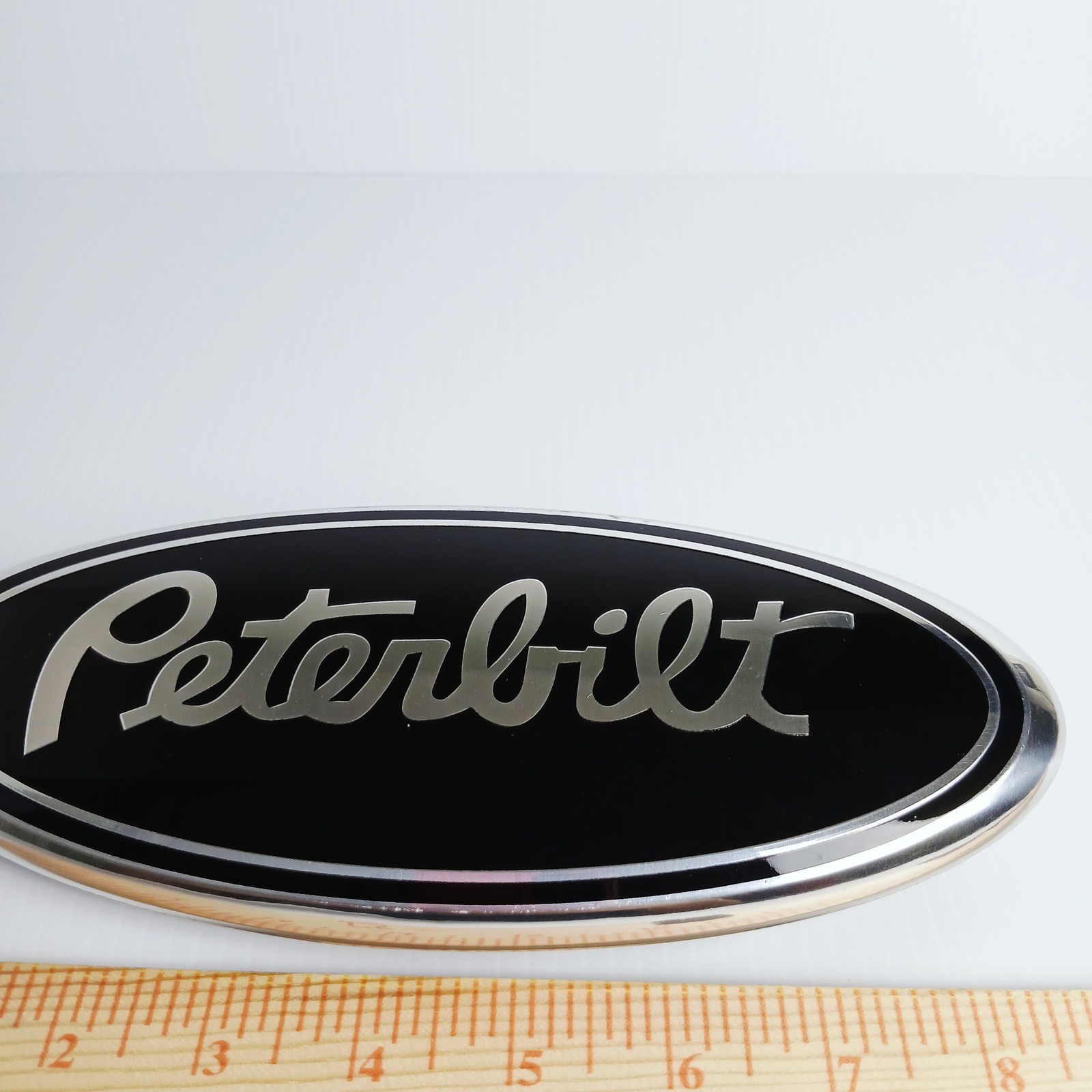 Peterbilt Emblem for Ford F150 Black Silver Grille Tailgate Badge NEW
