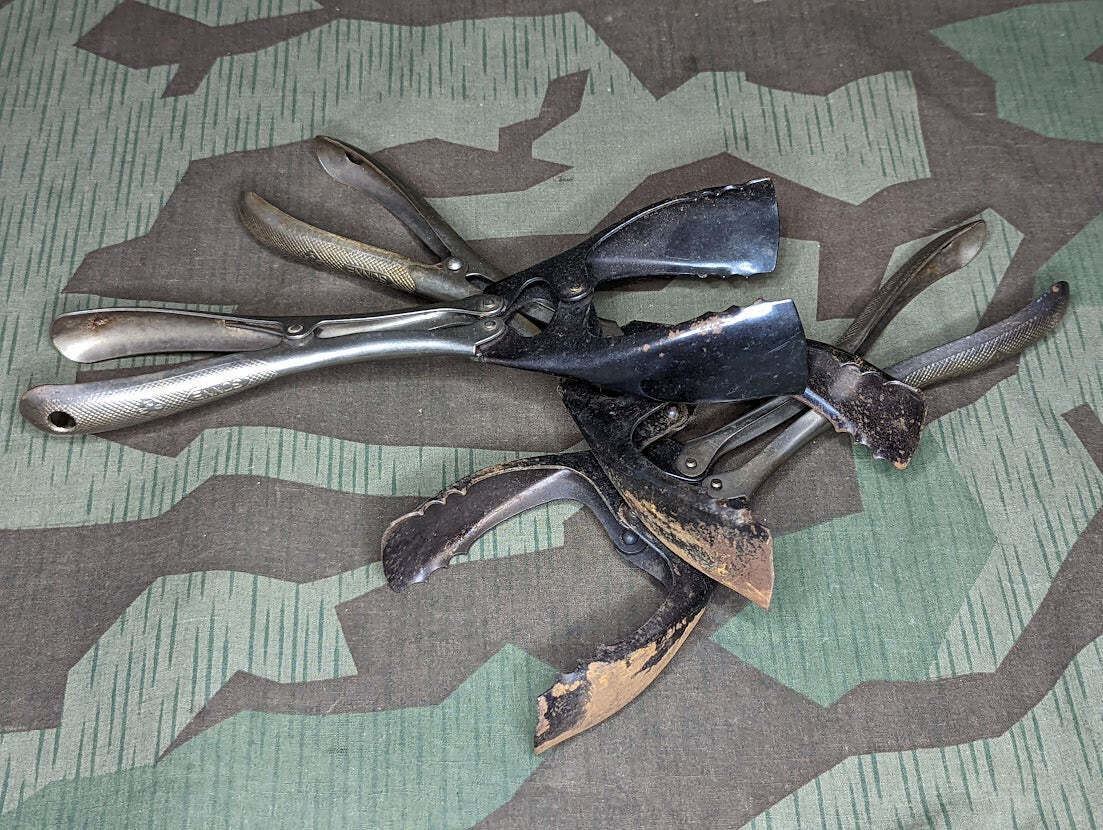 Vintage 1930s / 1940s German Sonne DRGM Coal Tongs WWII AS-IS Stove Briquettes