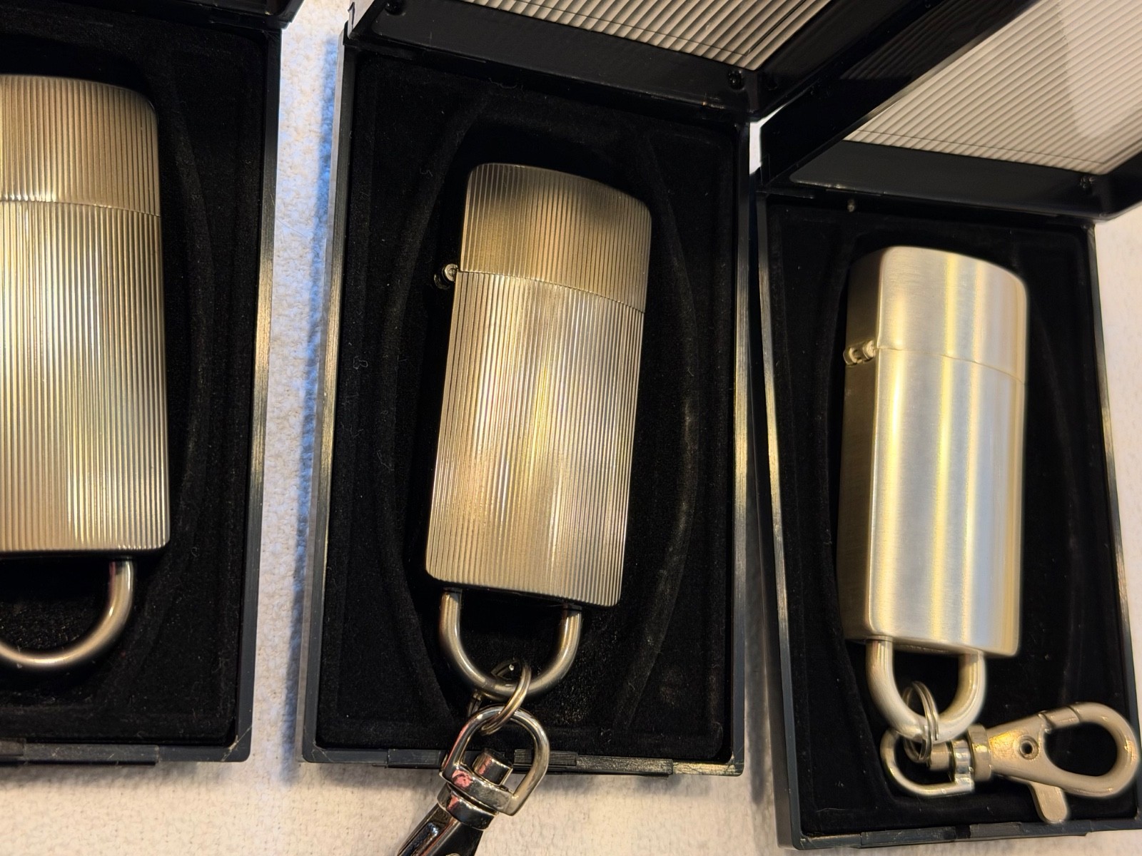 Brand New NOS Sarome Cigarette Cigar Lighter Lot Tobacciana Clip Chain Lot 12