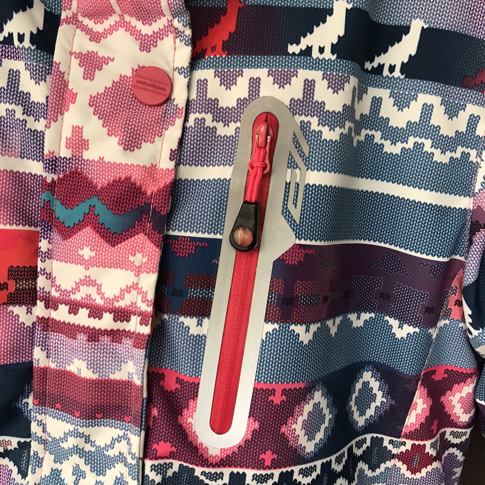 N.Z.B.Z Girls 12, Color Block Insulated Ski Jacket Hooded Winter Thick Coat