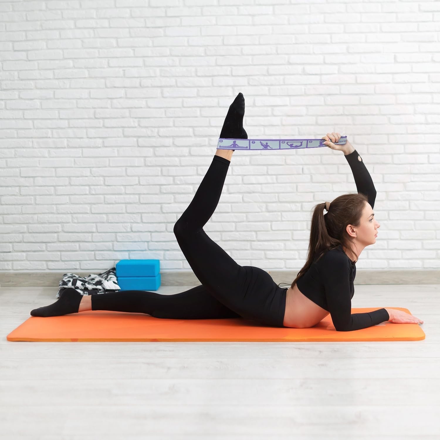 Stretch Bands for Exercise, Elastic Yoga Stretching Strap, Flex Strap 10 Loop...