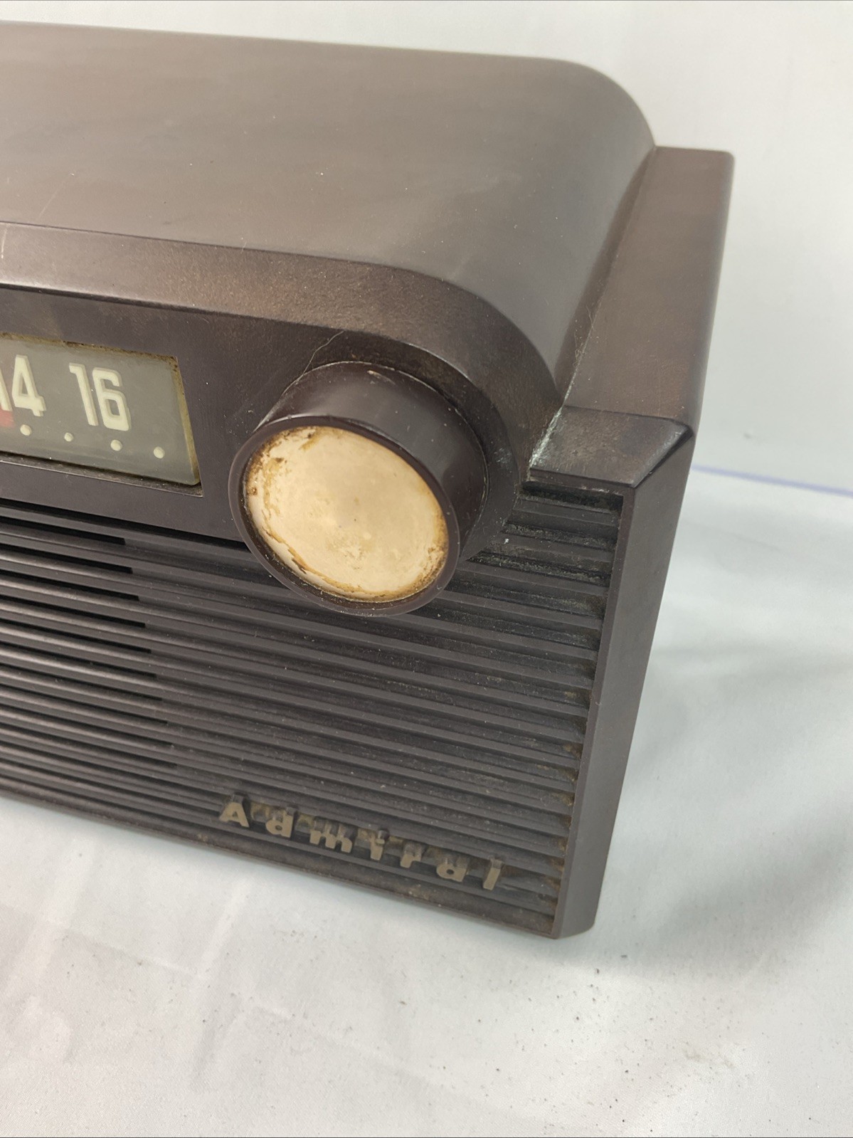 Vintage 1950's Admital MCM AM Radio Table Top 5G32N Parts As Is